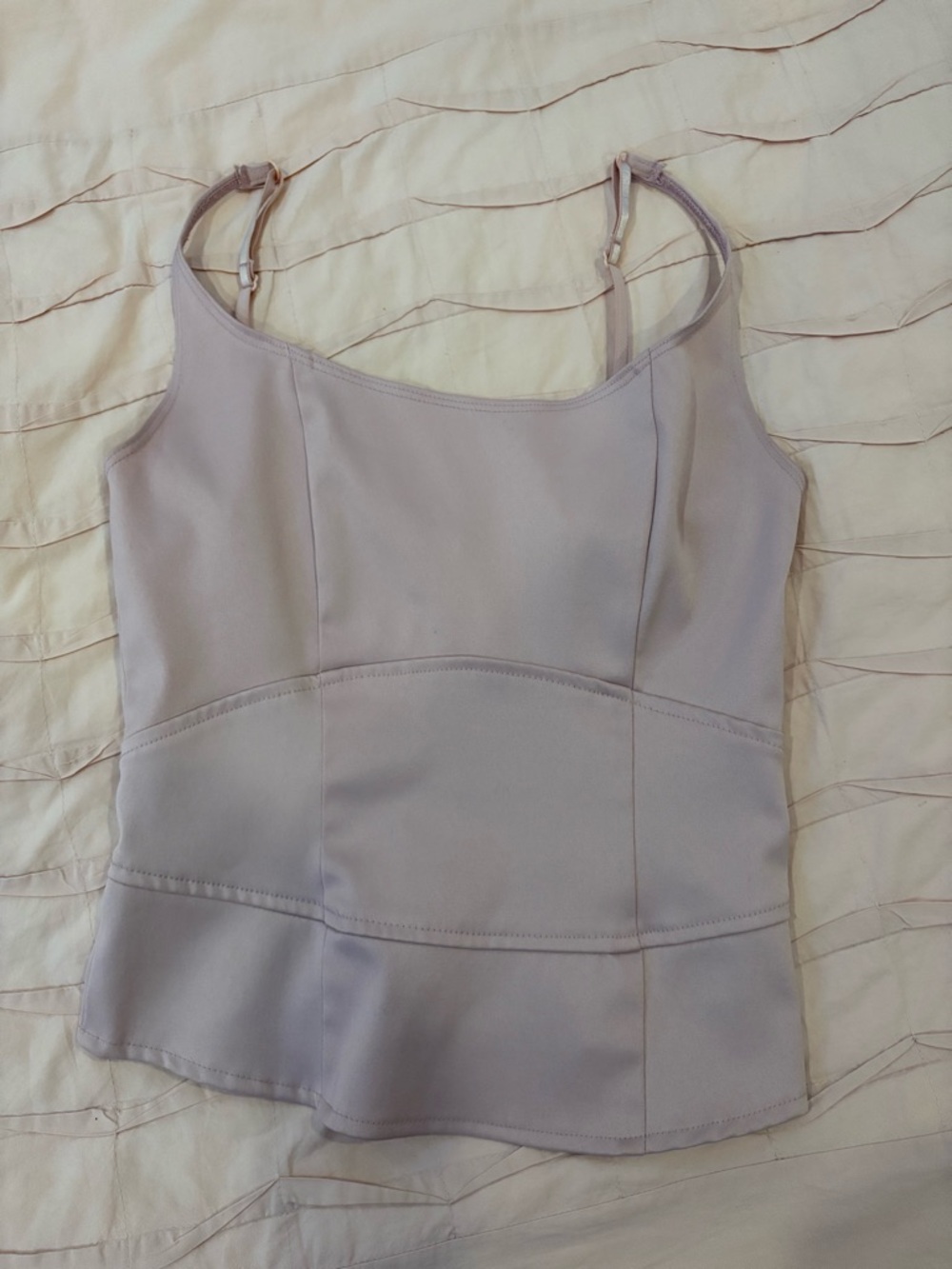 Pink satin vintage corset 💕 Seam-Detail Camisole Top